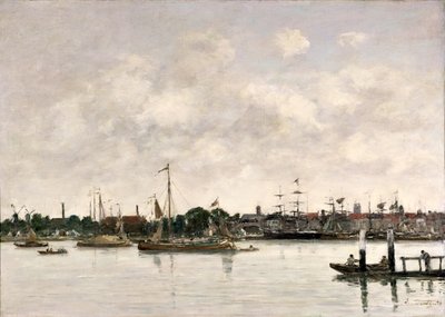The Meuse at Dordrecht by Eugene Louis Boudin